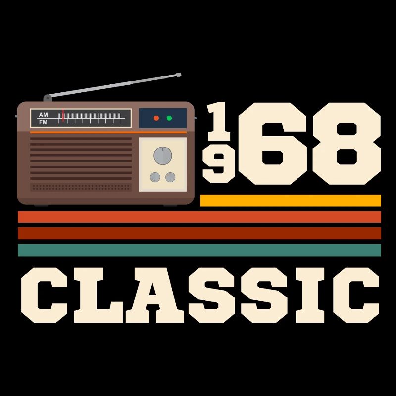 Anniversaire 1968 retro classic