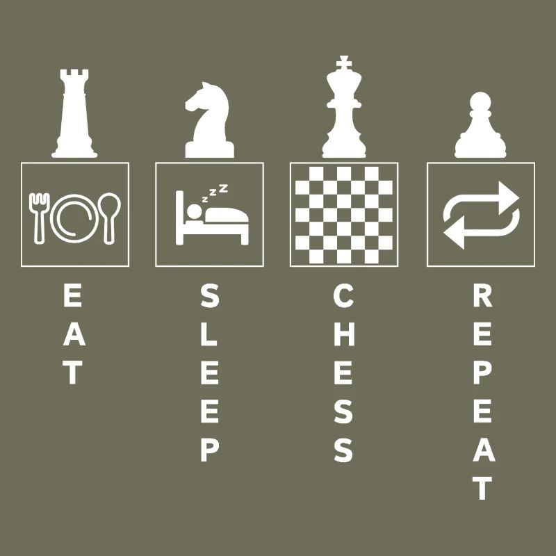 Drôle d’échecs citation manger dormir répéter