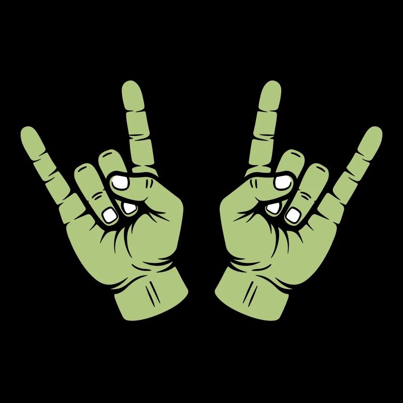 Party Hand Rock Zeichen