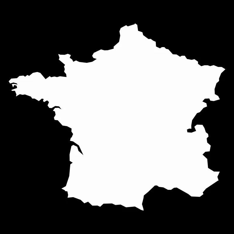 Carte Française Silhouette