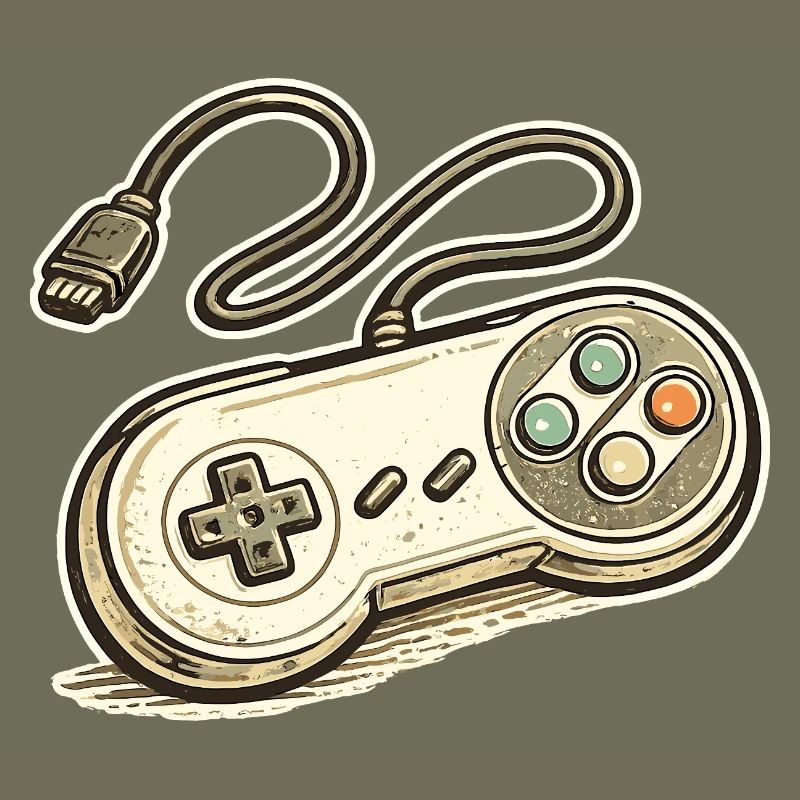 Retro Spielcontroller Grafik