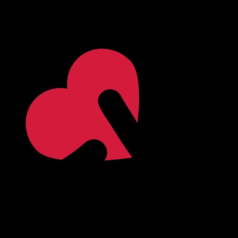 Texte d’amour Logo de la Saint-Valentin Déclaration d’amour du cœur