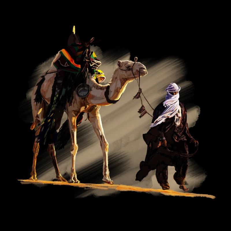 bedouin with camel