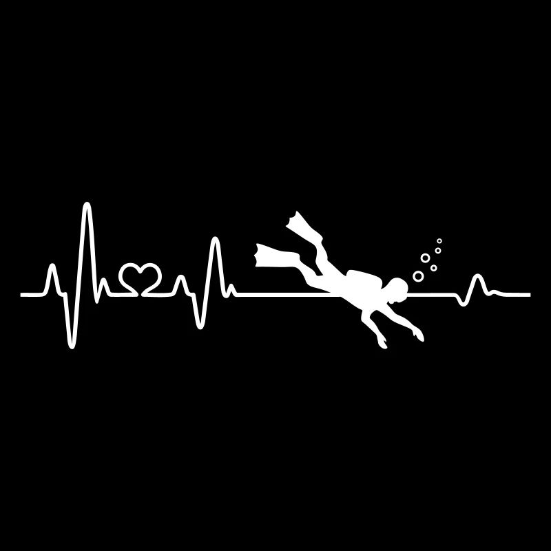 Divers Dive Heartbeat Underwater Gift