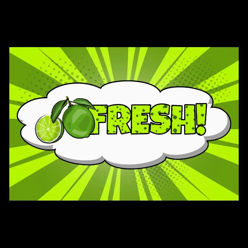 Lettrage Graffiti Bubble Graffiti de style bande dessinée frais