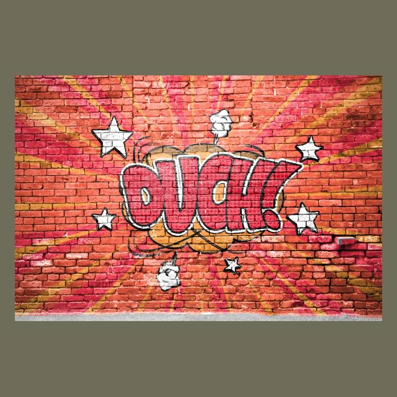 Ouch! Comic Style Bubble Graffiti Lettering