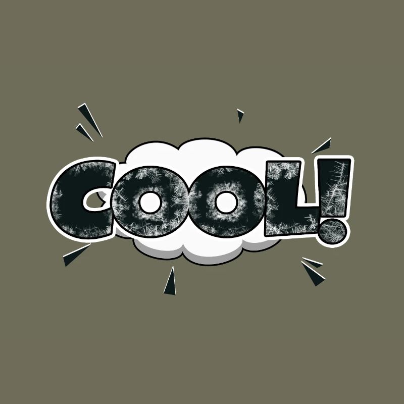 cooler Comic Style Bubble Graffiti Schriftzug