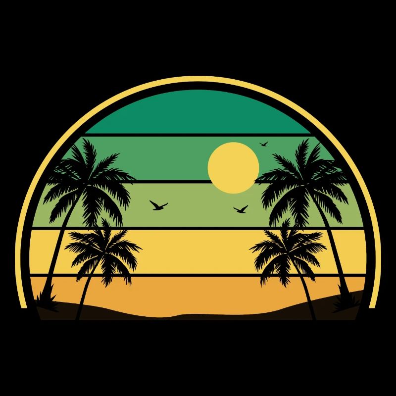 Retro Summer Sunset