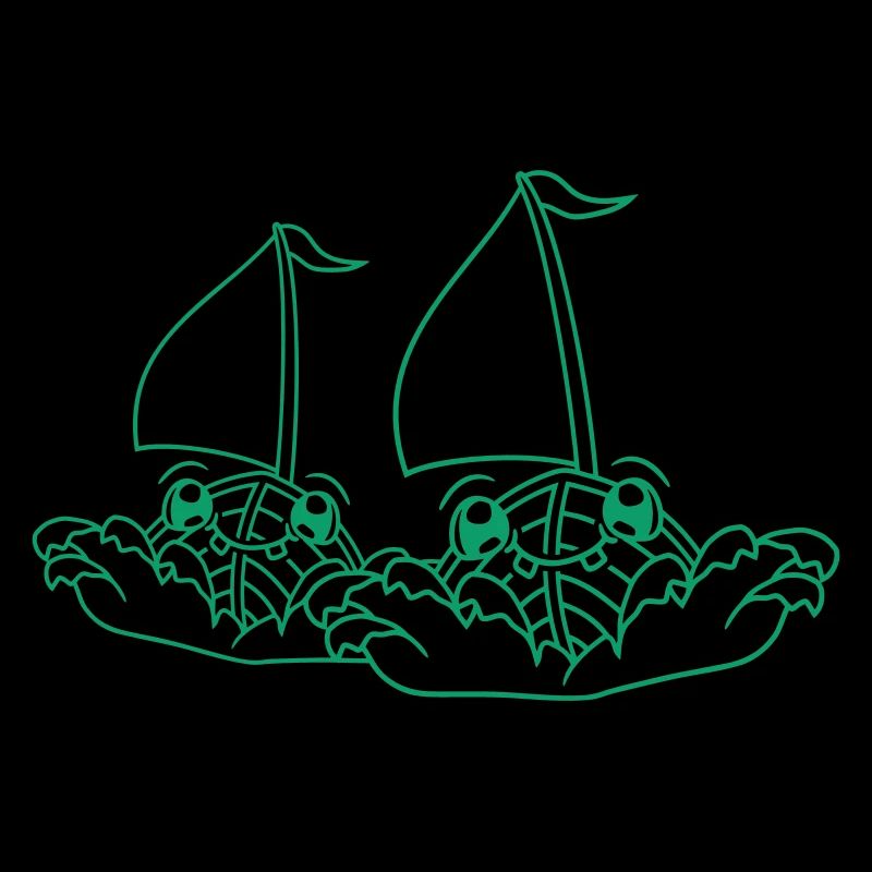 Two Sailing Ships Faces Cartoon Team Competition