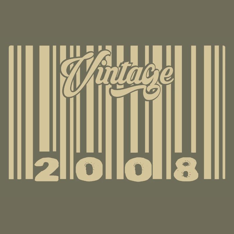vintage 2008 Code barre 2008: Année 2025.