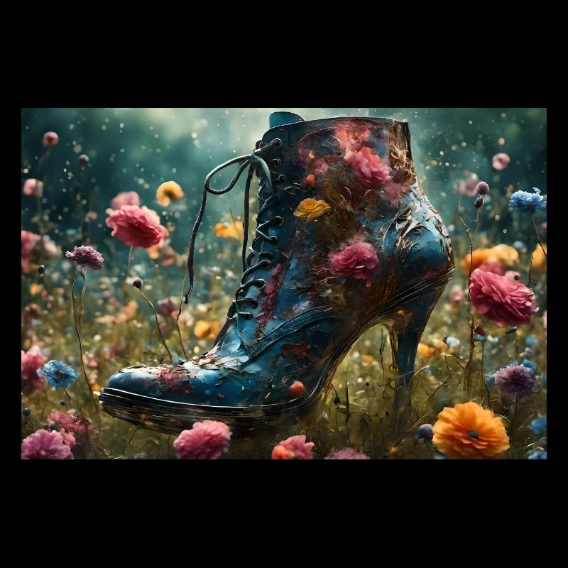 Denim Blue in the Summer Meadow 1 - KI