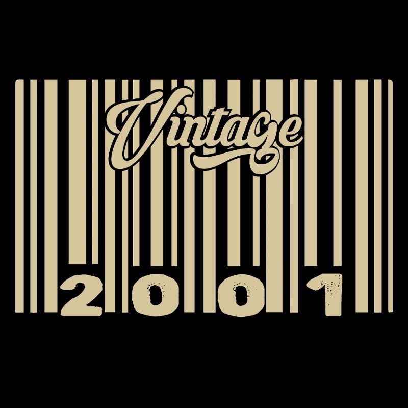 vintage 2001 Code barre 2001: Année 2025.