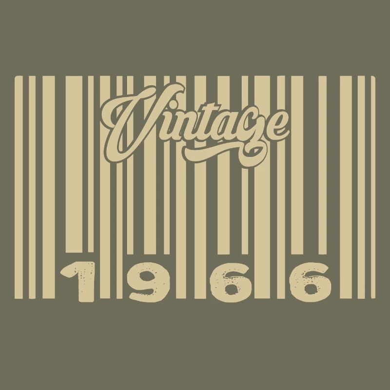 vintage 1966 Code barre 1966: Année 2025.