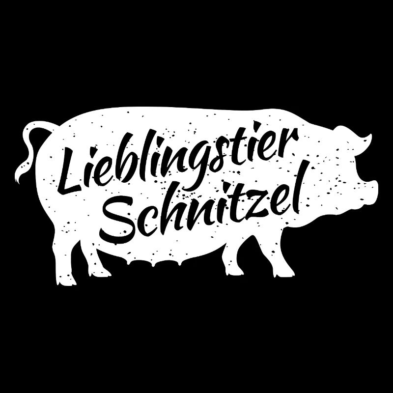 Schnitzel Fan Lieblingstier Schwein Fleischesser