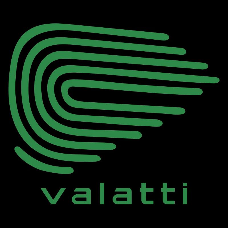 Valatti Green Wave Line Abstract