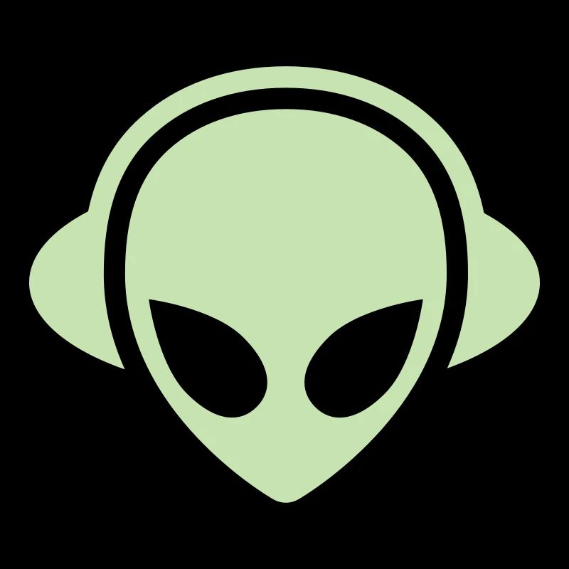 Alien Kopfhörer Glow in the dark