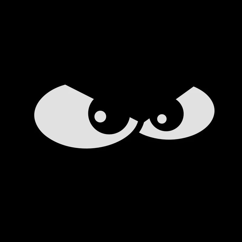 Evil Peep Cartoon Face Cool Naughty Grin