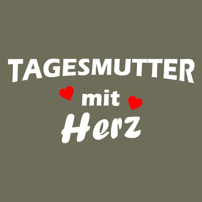 Tagesmutter mit Herz - weiß