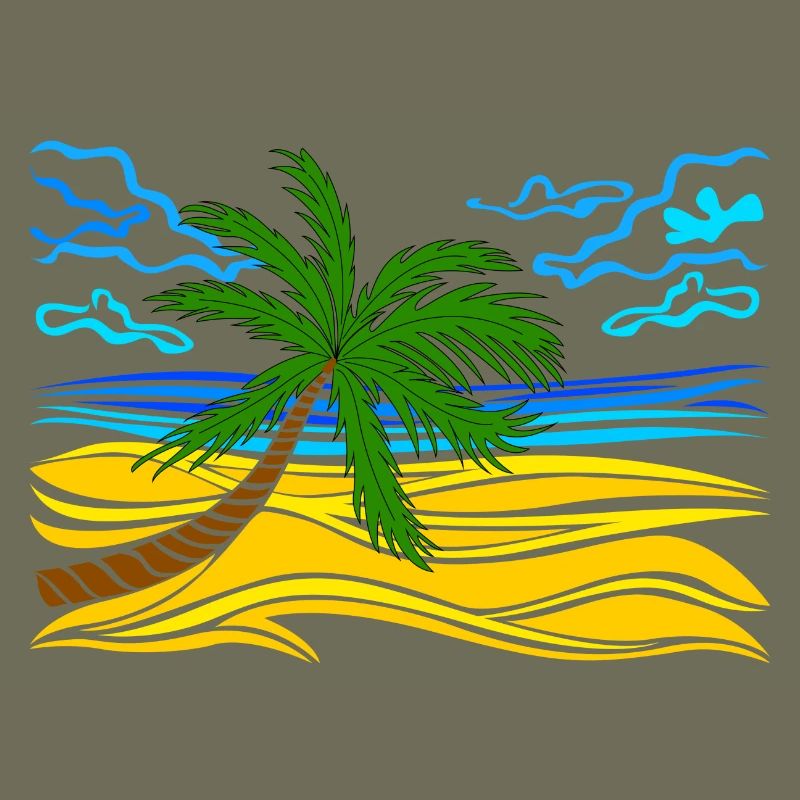 Palme am Strand