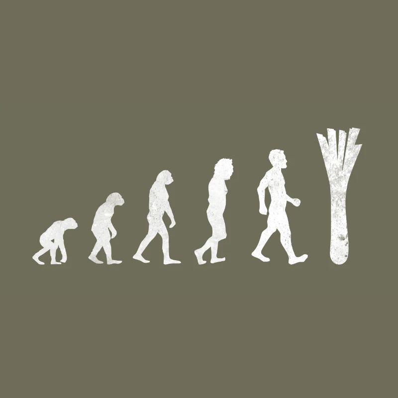 Evolution leek shirt gift Funny