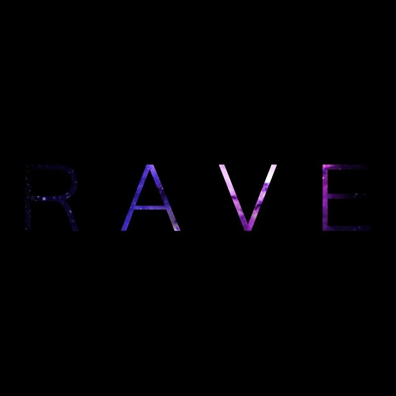 Rave Techno EDM Galaxy Stars Purple Lila