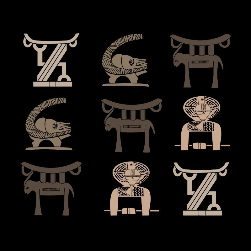 Abstract African tribal art