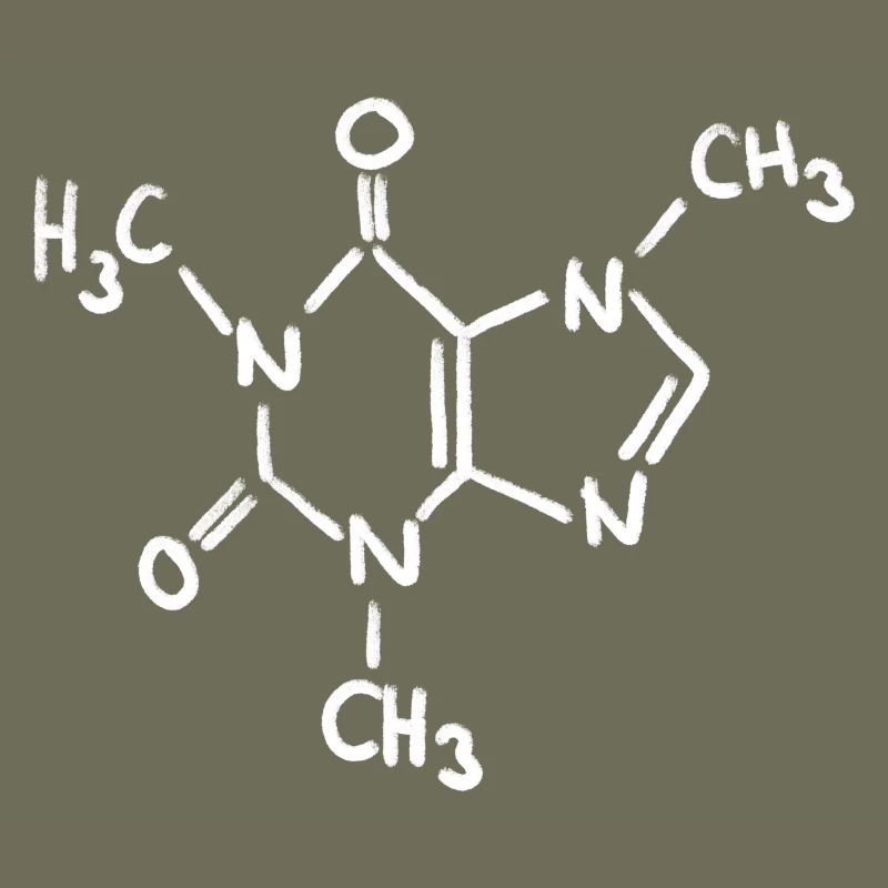 Caffeine Chalk Molecule