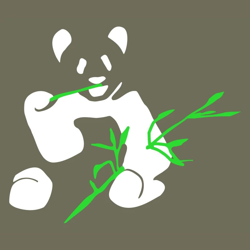 Panda avec bambou