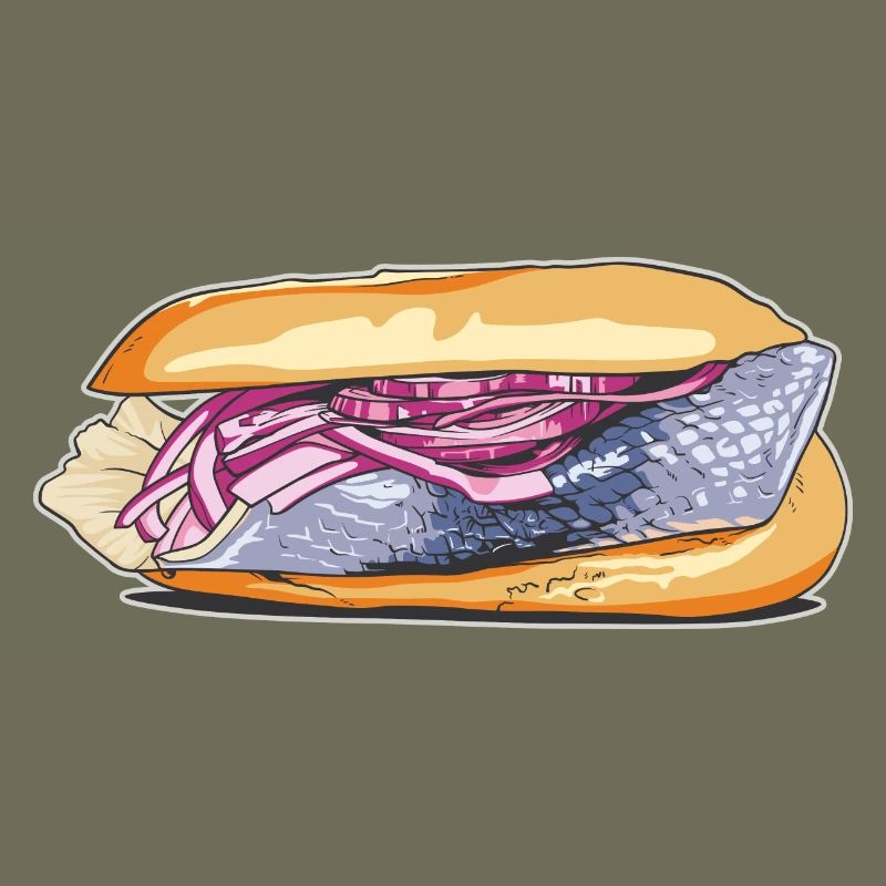 Fish roll // Illustration