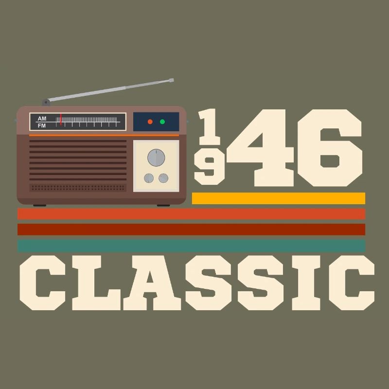Anniversary 1946 retro classic