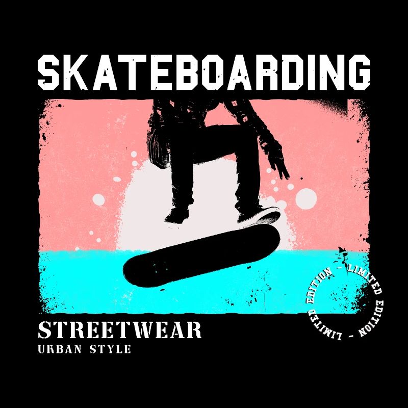 Skateboarding Skate Skater Skateboard Sk8 Vintage