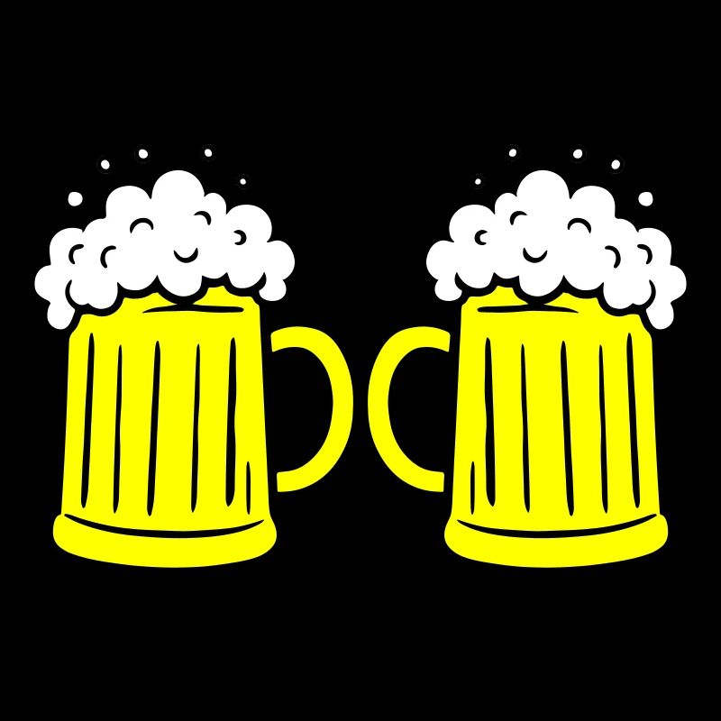 Bierglas Anstoßen