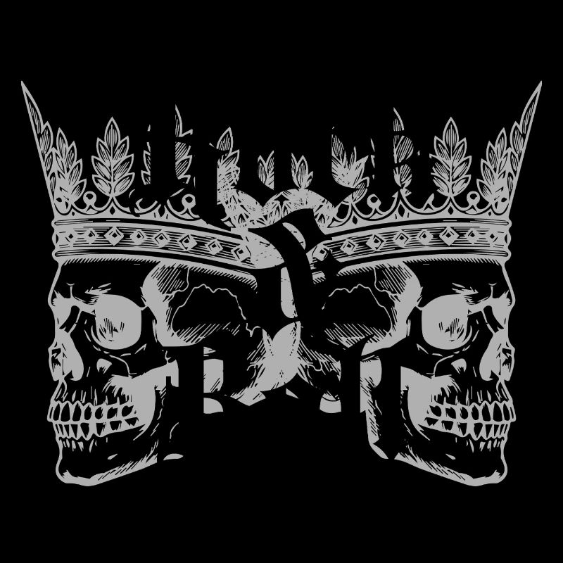 Rock and Roll Crown Skulls