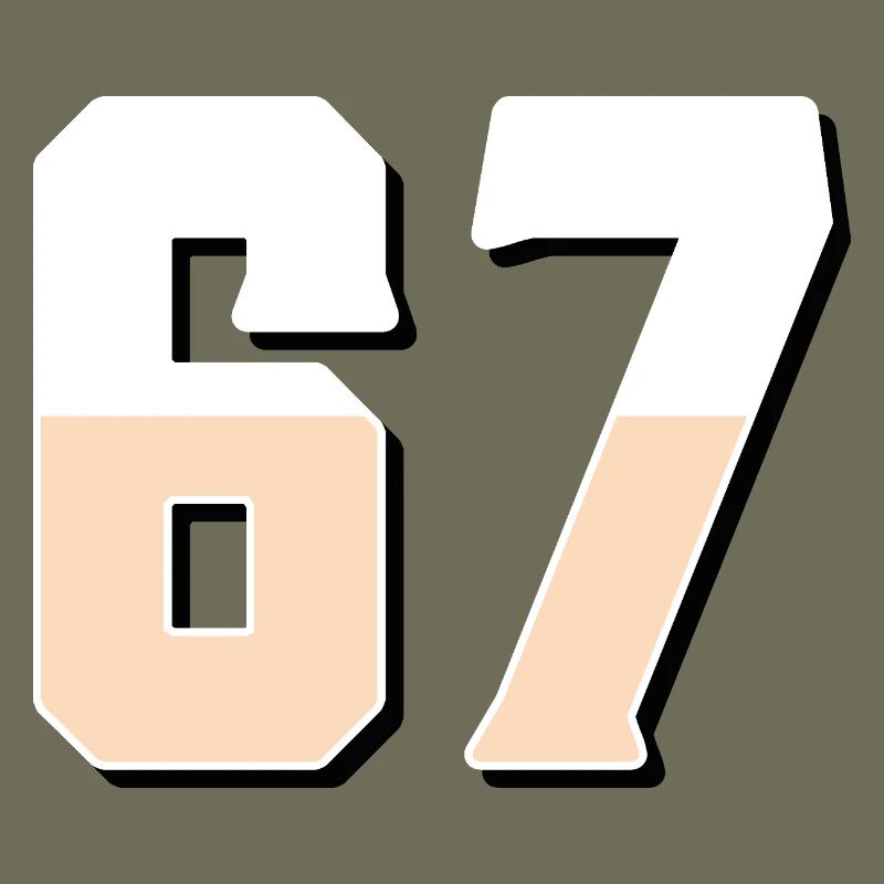 6 7 – Trendy minimalist text design,