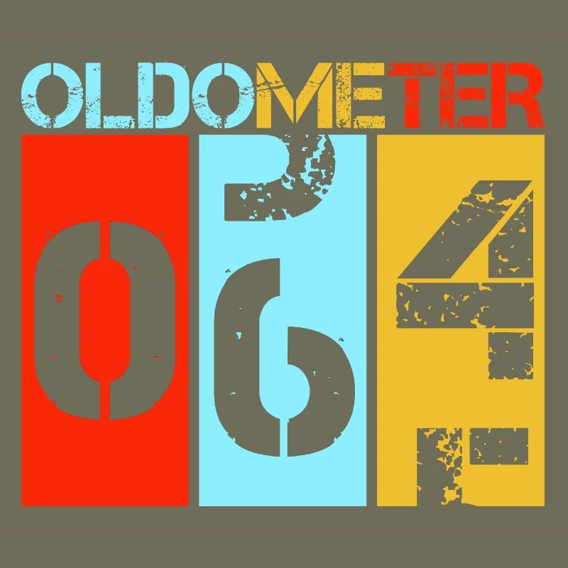 Oldometer 64 Sixty Fourth Birthday
