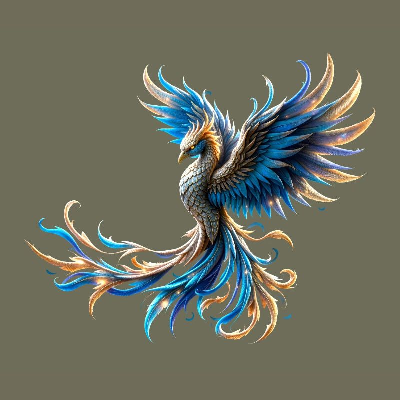 Feuerblauer Phönix