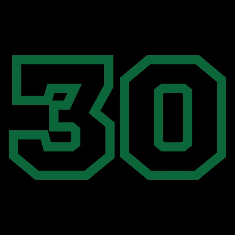 Nummer 30 grüner Sport
