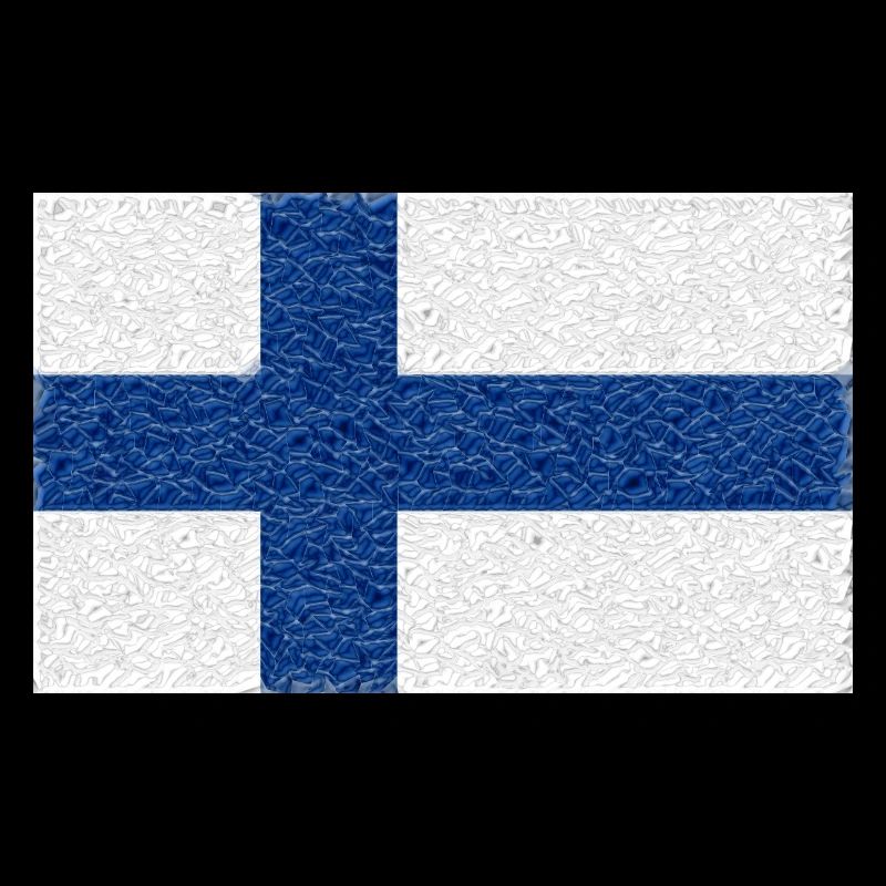 Finnland-Flagge Kristall