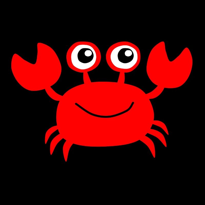 Rote Krabbe Cartoon