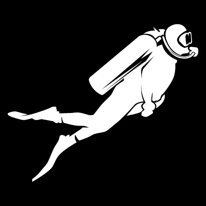 Illustration d’icône sous-marine de plongée de mer