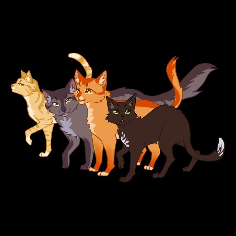 Warrior Cats Feuerstern Firestar Greystripe Katze