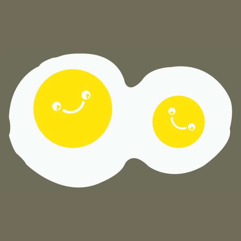 fried eggs smile