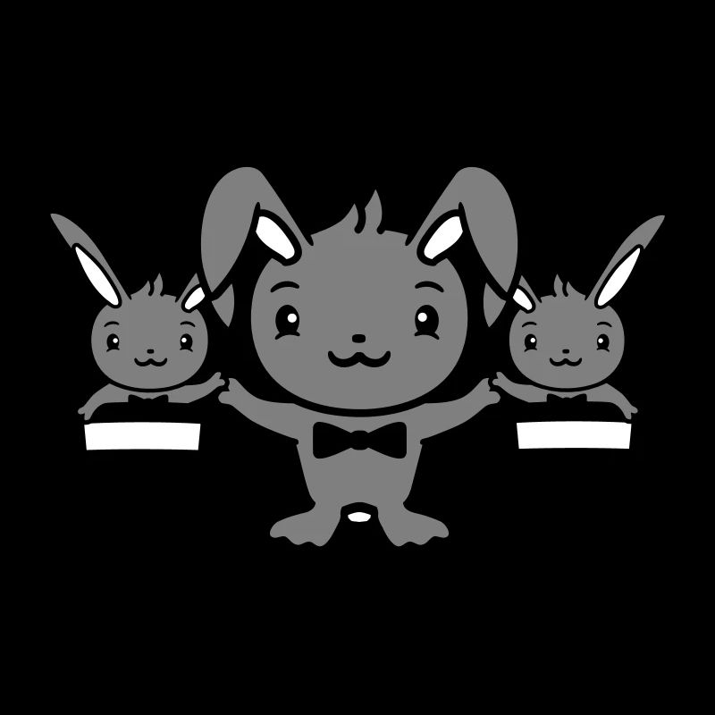 Hasen Zauberer Zylinder Hut Kinder 2 Babys zaubern