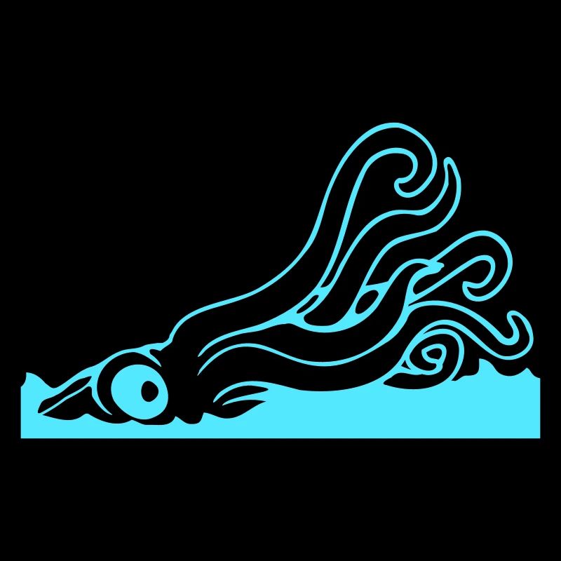 Pieuvre Attaque de tentacule de surface de l’eau Monstre marin