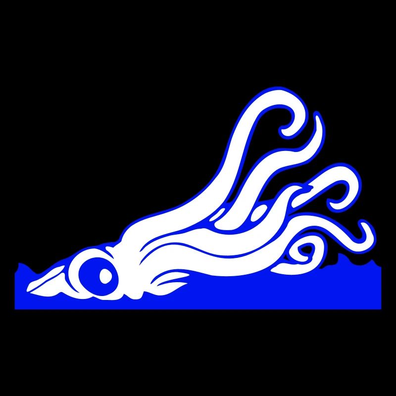 Pieuvre Attaque de tentacule de surface de l’eau Monstre marin