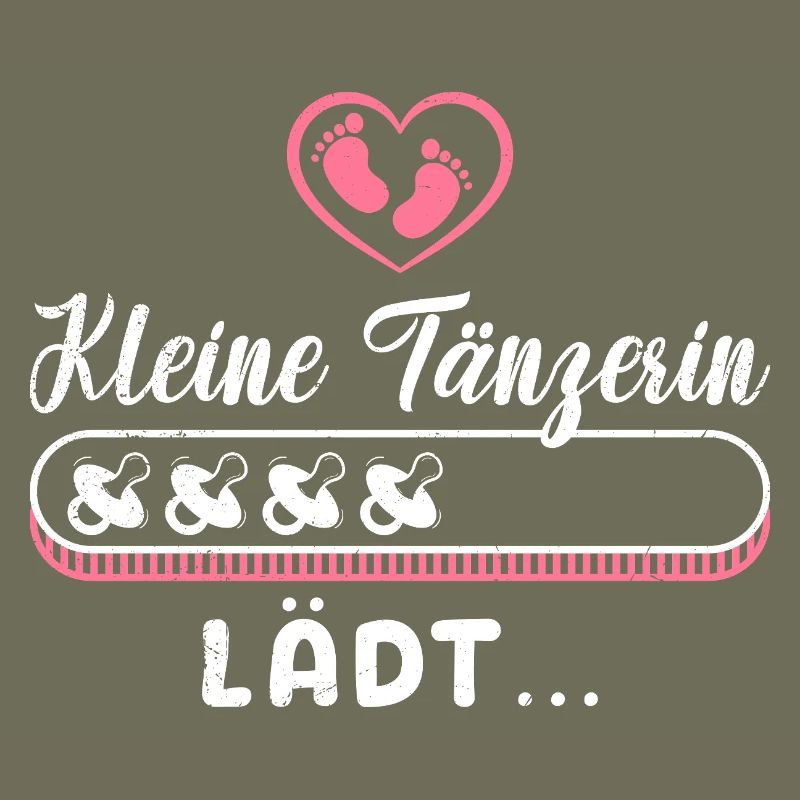 Bald Mama KLEINE TÄNZERIN LÄDT Werdende Mutter