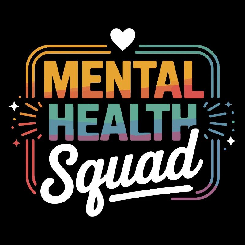 Mental Health Squad Rainbow Tee