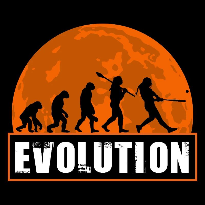 Baseball-Softball-Evolution Lustige Spieler-Geschenkkunst