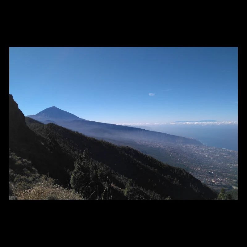 Blick auf Vulkan Telde, Teneriffa