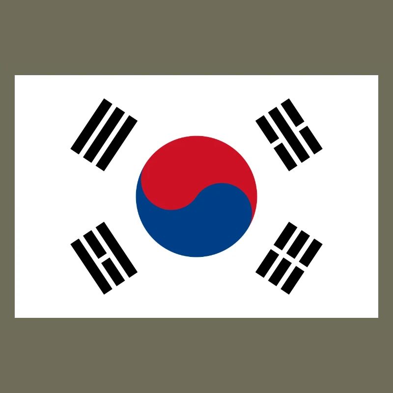 Südkorea-Flagge